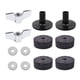 thumbnail image 1 of Kits de reemplazo de platillos, fieltros de soporte de platillos de Φ4cm para batería, fundas y arandelas para platillos, almohadillas de fieltro para Gris, 1 of 5