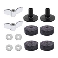 Magideal - Kits De Reemplazo De Platillos, Fieltros De Soporte De Platillos De Φ4Cm Para Batería, Fundas Y Arandelas Para Platillos, Almohadillas De Fieltro Para Gris