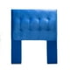 thumbnail image 1 of Respaldo Cama 1 Plaza Felpa Azul Sevilla CP, 1 of 2