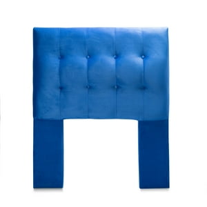Dgb - Respaldo Cama 1,5 Plazas Felpa Azul Sevilla Cp