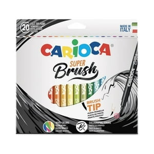 Plumones Super Brush 20 Colores Carioca - Ps