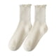 thumbnail image 1 of Calcetines blancos con borde en las orejas, calcetines finos de verano para mujer, zapatos Mary Jane estilo Lolita, calcetines de encaje de longitud media, 1 of 5