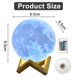 thumbnail image 4 of Lámpara De Luna Con Control Remoto 3d, Luz Nocturna, Lámpara De Luna Con Palmaditas Para La Mesita De Noche, Ambiente Creativo, Iluminación De Alimentación, 4 of 5