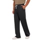 thumbnail image 4 of INSPIRE CHIC Pantalones de Hombre Casuales de Color Sólido con Textura Jacquard de Pierna Recta y Cintura con Cordón 38 Negro, 4 of 5