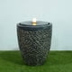 thumbnail image 1 of Fuente de piedra grande Hi-Line de regalo con efecto de llama LED, 1 of 3