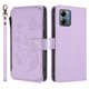thumbnail image 2 of Funda Cartera Mariposa para [Motorola Moto G Play 2025] con Soporte y Cremallera Morado claro, 2 of 6