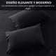 thumbnail image 4 of Juego De Sábanas + Fundas De Almohada Negro 1,5 Plazas Hilos Suave Casa Nerola, 4 of 10