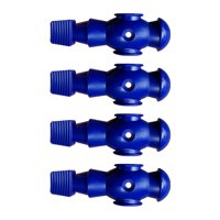 Magideal - 4X Futbolín Para Hombres, Jugadores De Futbolín, Mini Accesorios De Futbolín, Ligeros Para Jugadores De Fútbol De Mesa, Juegos De Mesa, Futbolín Para Azul