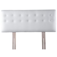 Bodevir - Respaldo Botone Pu 2 Plazas Blanco