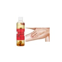 Organic Hair Solution - Aceite Corporal Nutritivo Con Fórmula A Base De Plantas Con Aroma A Rosa, Crema Hidratante Para Piel Seca Y Aceite De Masaje Corporal Hidratante, Para Un Brillo Radiante Y Saludable (8 Oz)