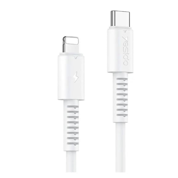 Cable Pd Fast Charge Tipo C A Ip Devices Yesido Ca153 Color Blanco
