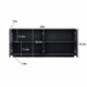 thumbnail image 3 of Gabinete de bufé con almacenamiento,4 puertas Moderno Accent Storage Sideboard,Lujoso bufé de gabinete de piso con antidumping independiente para cocina, 3 of 5