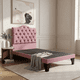 thumbnail image 2 of Cama 1,5 Plazas Ovalado, Incluye Base Y Respaldo Rosa Lino, 2 of 4
