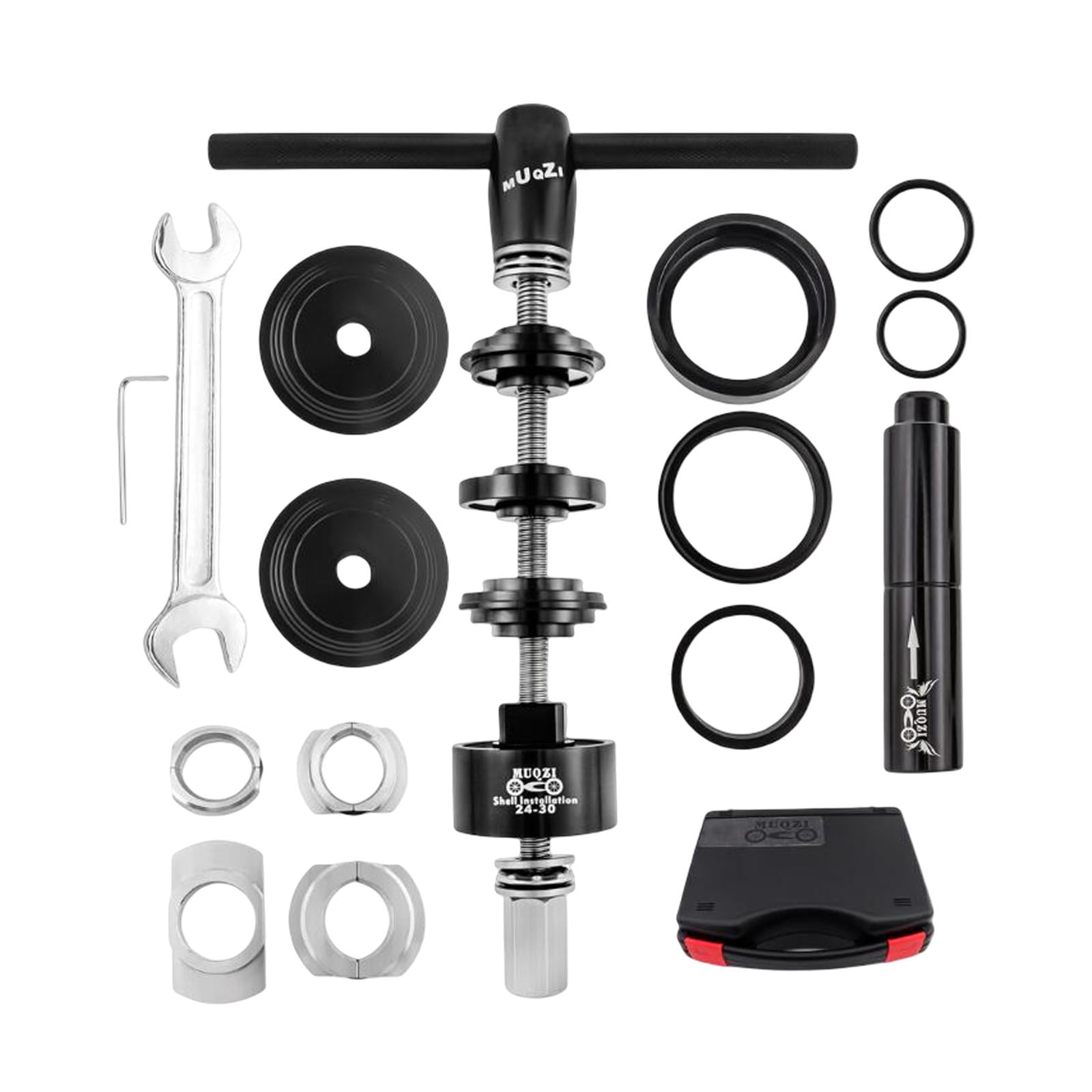 Ioensy - Juego De Prensas De Cojinetes De Cubo De Ruedas De Bicicleta Herramientas De Reparación De Bicicletas Negro