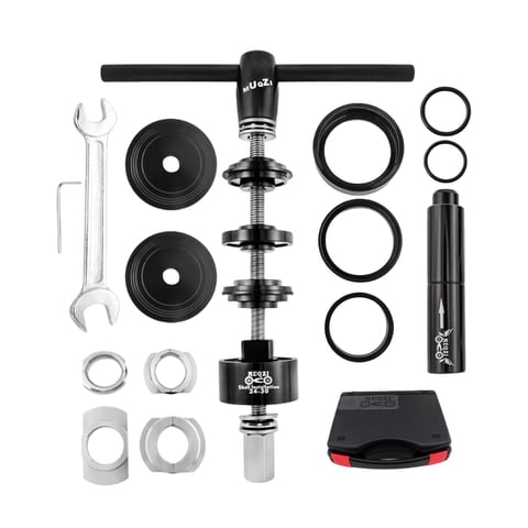 Ioensy - Juego De Prensas De Cojinetes De Cubo De Ruedas De Bicicleta Herramientas De Reparación De Bicicletas Negro