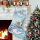 thumbnail image 1 of Pusheen el Gato Tema: Calcetines de Navidad, fino lino blanco para colgar en escaleras y chimenea, decoración navideña para el hogar, regalo de Navidad.54cm×38cm, 1 of 5