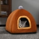 thumbnail image 3 of Camas para gatos de interior, cama lavable, cueva acogedora, tienda de campaña 2 en 1, sofá con cojín, camas y muebles para gatos, para mascotas pequeñas y medianas., 3 of 5