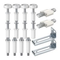 Bothyi - Kit De Herrajes Para Puertas Plegables, 16 Uds., Piezas De Repuesto Para Reparación De Herrajes Para Puertas Plegables