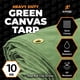 thumbnail image 2 of Lona verde resistente Tarp Xpose Safety de 6 x 8 pies, 10 onzas, 2 of 9