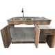 thumbnail image 4 of Kit Lavaplatos con mueble 120x50 Doble Cafe Secador Derecho, 4 of 4