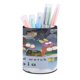 thumbnail image 1 of Amphibia-theme Cylinder Pen Holder Pencil Organizer with Flannel Lining PVC Leather Material Cardboard Base for study work 10*8CM, 1 of 6