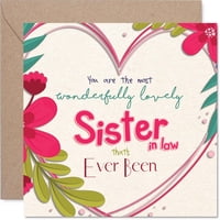 Tarjeta De Felicitación Stuff4, Tarjeta De Cumpleaños Para Cuñada, 14,5 Cm