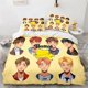 thumbnail image 1 of Teens Popular Character Photo King Queen Duvet Cover Pink Bedding Set Girl Modern Colorful Quilt Cover Polyester Comforter CoverBed Sheets, 1 of 5