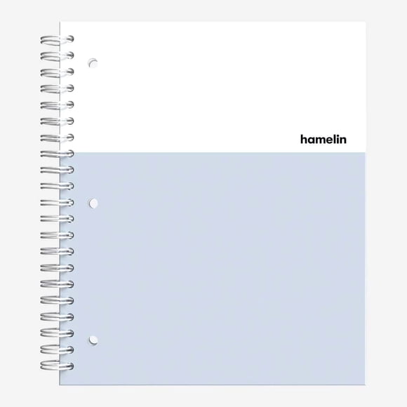 Cuaderno Hamelin de 1 materia con papel cuadriculado 22 x 28 cm, 150 páginas