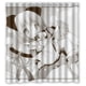 thumbnail image 1 of Cortina de ducha para niña bonita, juego de cortina de baño con ganchos, tamaño 66 x 72 pulgadas, 1 of 3