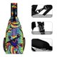 thumbnail image 3 of Osos Bailarines Riñonera Bandolera con Estampado Integral para Hombres y Mujeres, Bolso Cruzado Gráfico de Tendencia, Mochila de Hombro Streetwear para Ciclismo y Deportes, Riñonera Versátil Casual, 3 of 6