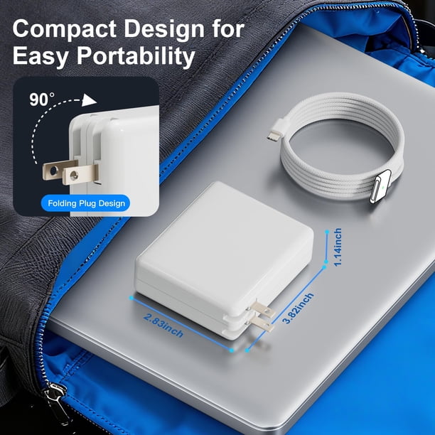 Cargador de 140W compatible con MacBook Pro 16/14 y MacBook Air 15