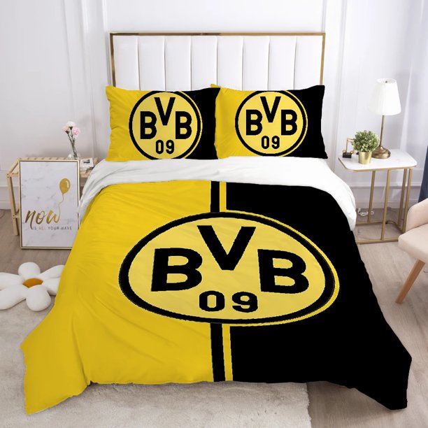 v350 Bed Sheets Bear Cover Double Comforter Bedding Sets Bedding Set Duvet BVB-D-dortmunds fc Cover Queen Comforter Sets Quilt Pillowcase Quilt 3-Piece Bedding Set (1 Duvet Cover + 2 Pillow Shams) Bed