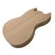 thumbnail image 5 of Okoume Mahogany Guitar Body Semi-Hollow Body DIY Kit de artesanía para guitarra SG, 5 of 5