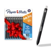 Bolígrafos De Gel Paper Mate Inkjoy, Negros, Punta Mediana, 0,7 Mm, 10 Unidades