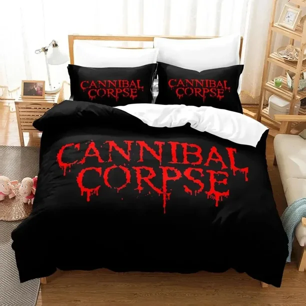 Cannibal Corpse Bedding Set Duvet Cover Bed Set Quilt Cover Pillowcase Comforter Boys Adult Bedding Set Bed Sheets