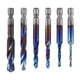thumbnail image 4 of Juego de Brocas de Combinación de Grifo de Taladro, Vástago Hexagonal con Revestimiento Azul, Fácil de Usar, M3, M4, M5, M6, M8, M10, Juego de Grifo D Largo, 4 of 5