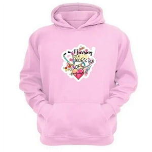 Genérico - Polerón Canguro Enfermera Rosa Talla Xs Unisex