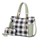 thumbnail image 1 of Bolso MKF Collection Mariely de piel vegana, color verde menta, 1 of 8