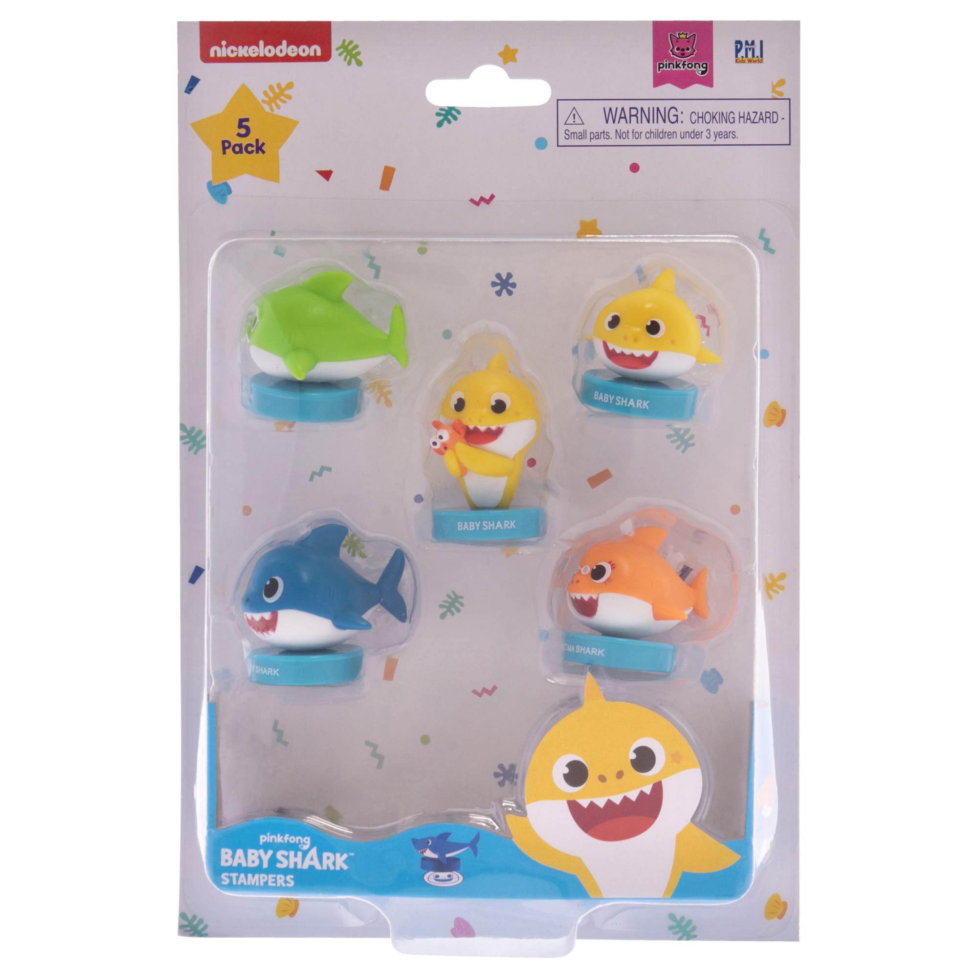 Set De Sellos Pmi Baby Shark 5 Piezas