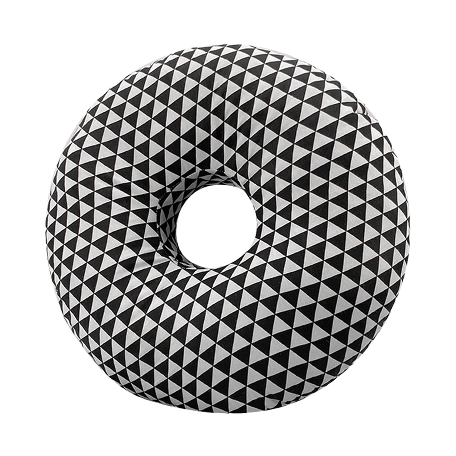 Magideal - Almohadillas Para Los Oídos En Forma De O Con Funda De Almohada Extraíble. Protector De Almohada Para Dormir, Perforado, Suave Para Relajarse Cuando S , Negro