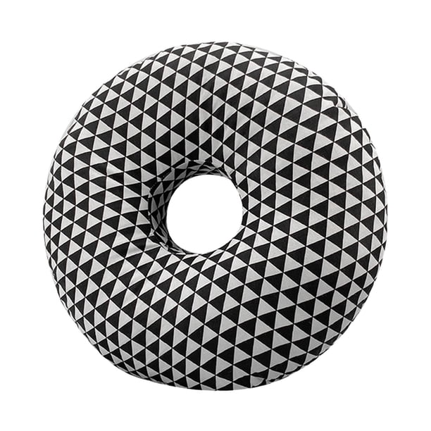 Almohadillas para los oídos en forma de O con funda de almohada extraíble. Protector de almohada para dormir, perforado, suave para relajarse cuando s , negro