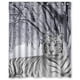thumbnail image 1 of Cortina de ducha de tigre blanco sentado en invierno, juego de cortina de baño con ganchos, tamaño 60 x 72 pulgadas, 1 of 3