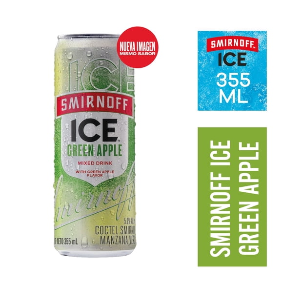 Smirnoff ice green apple, 355 ml