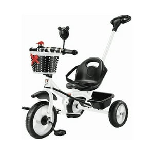 Genérico - Triciclo Infantil Metálico Con Guía Peso Máximo 35Kg Multicolor