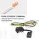 thumbnail image 5 of Conector de extremo de remolque MECMO, plano de 4 vías, 25 cm con cableado de 16 AWG, 5 of 7