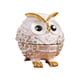 thumbnail image 5 of Joyero con forma de búho, caja de almacenamiento de joyas, adorno decorativo de animal, soporte para collares, construcción de aleación, diseño de bor Blanco, 5 of 5