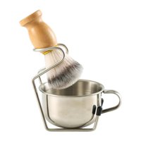 Ioensy - Cepillo De Barba Para Hombre, Cuenco De Jabón Con Soporte Para El Cuidado De La Barba, Accesorios Resistentes, Estilo B