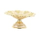 thumbnail image 3 of Cuenco de pedestal decorativo con relieve dorado, frutero, plato para servir aperitivos, bandeja de frutas para mesa de café, cafetería, bar, karaoke,, 3 of 5