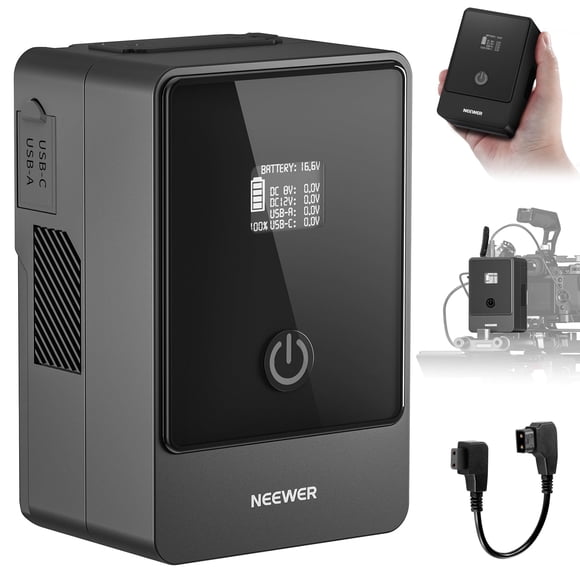 Batería V‑Mount NEEWER 6800 mAh 99 Wh USB‑C PD 100 W