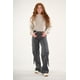thumbnail image 1 of Pantalon Cargo Twill Wide Leg Gris Vw4721 Mujer, 1 of 3